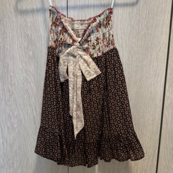 Hazel for Anthropologie Smocked Strapless Top , Size Medium - Picture 1 of 7